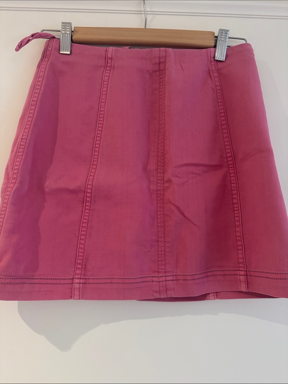 Free People Bright Pink Mini Skirt